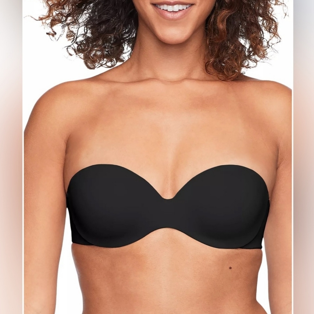 Warner's This Is Not A Bra Strapless Underwire Bra RG7791A Size 38B Black New